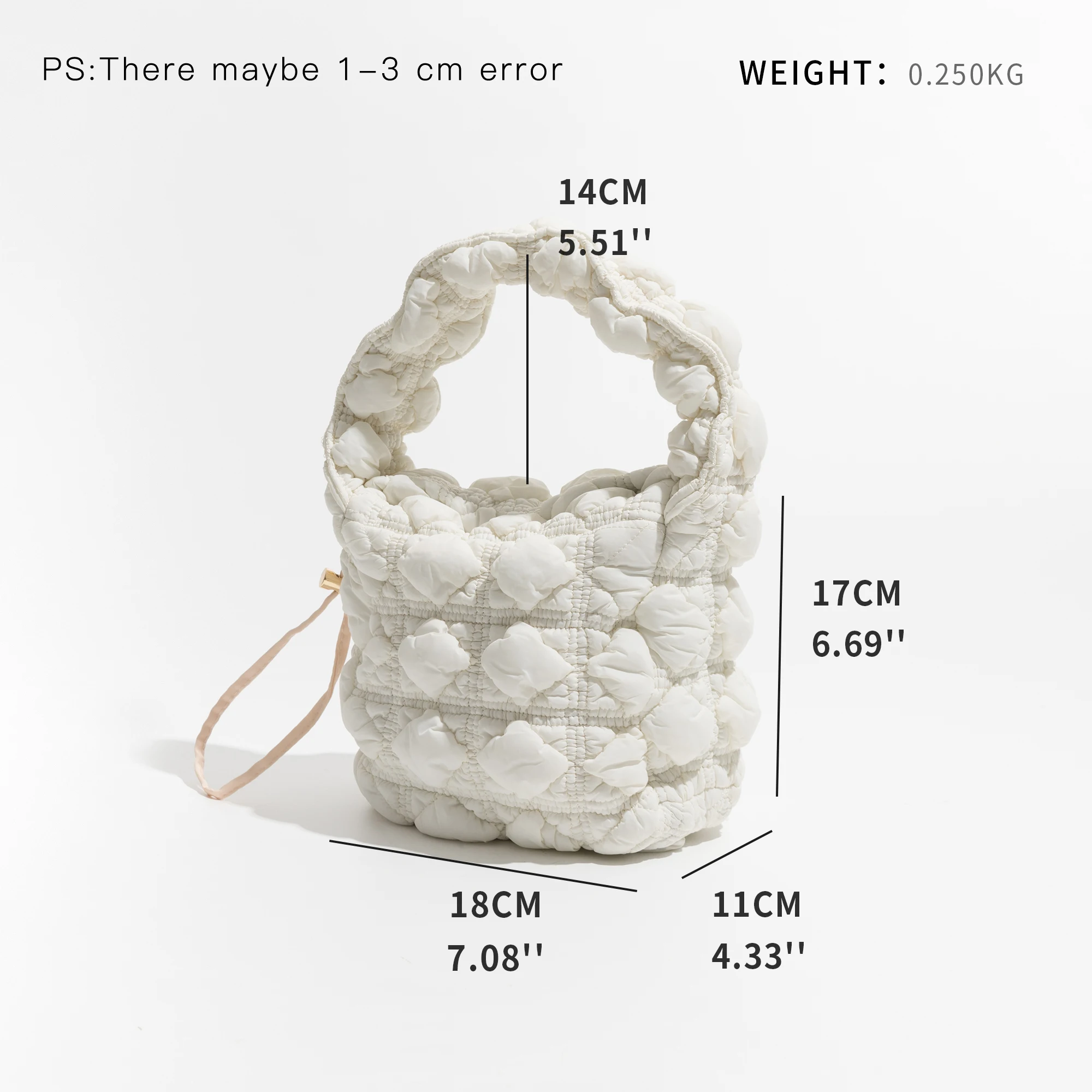 KOKOPEAS Cloud Soft Comfort Women Bags Wrinkle Soft Bag For Women Simple Fashion Versatile Cloud Bag