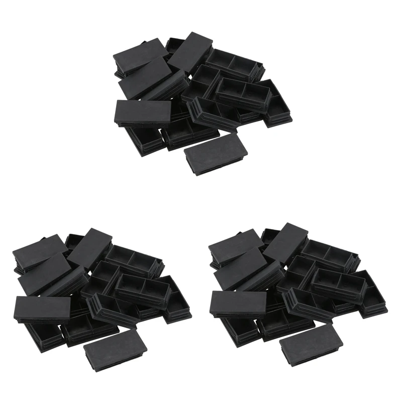 

Пластиковые прямоугольные заглушки, заглушки, 40 мм X 80 мм, 60 шт., черные