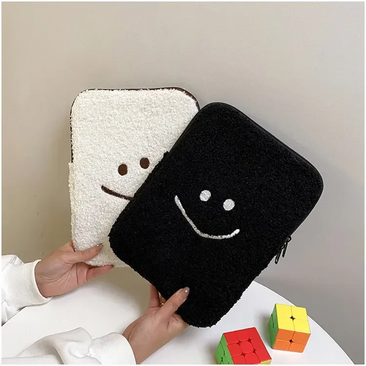 

seeae Smiley Protective Sleeve Storage Pouch for Macbook Ipad Pro 11 12.9 Mini 6 Matebook Tablet Case 13 Inch Laptop Bag
