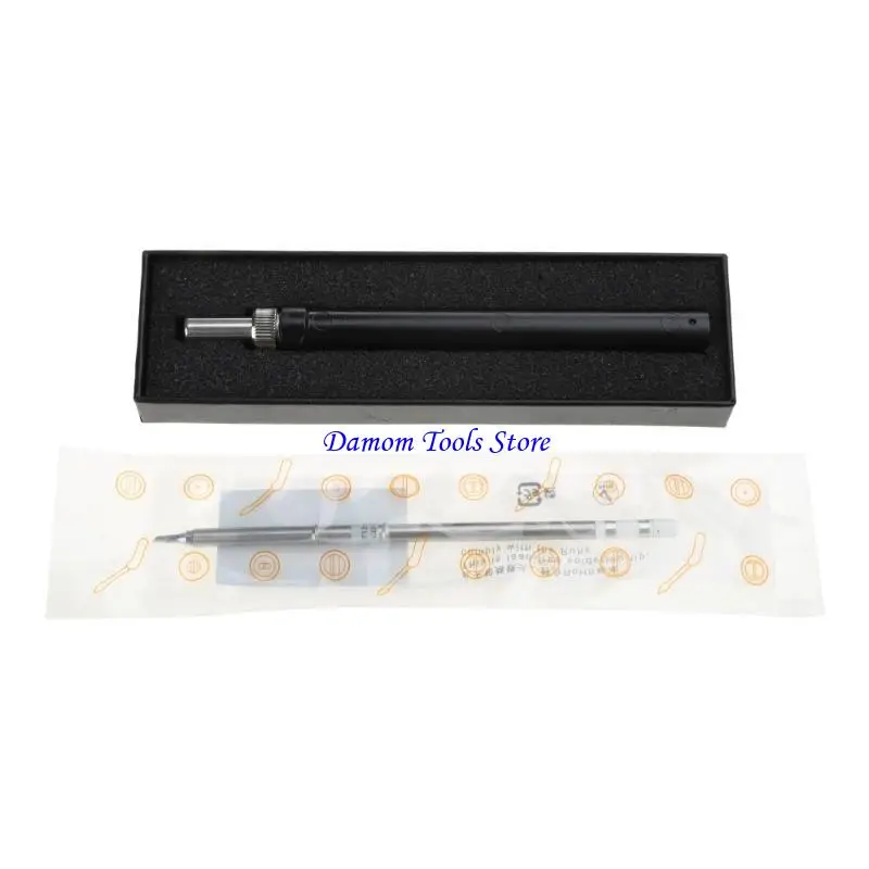 Фото 57be T12 Mini Digital Oled Splering Iron USB Type-C PD 65W Регулируемая температура Электрическая сварка №2