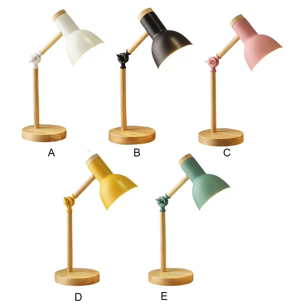 

Desktop Reading Table Light with Lampshade 3 Colors Dimmable Bedside Desk Lamp Bedroom Living Room Dormitory Office