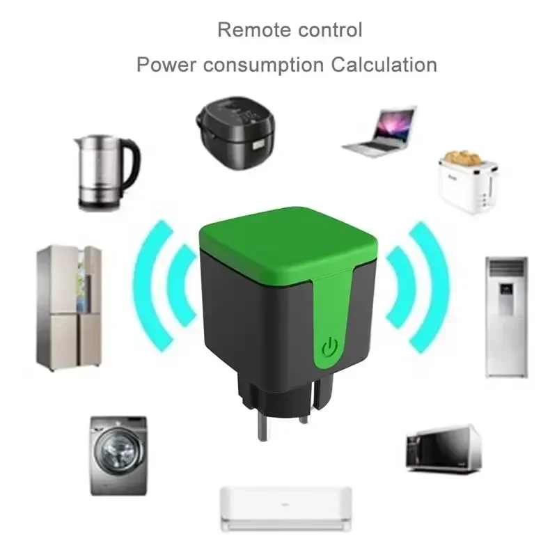 Фото Умная водонепроницаемая розетка Tuya EU 16A WiFi для улицы с голосовым управлением через Alexa и Google Home №3