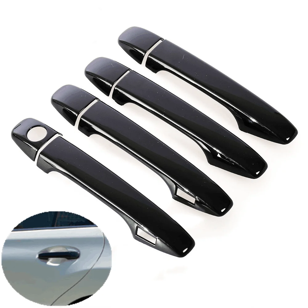 

For Toyota Voxy / Porte / Sienta / Noah 2011 2012 2013 2014 2015 2016 Glossy Black Car Door Handle Cover Pad Sticker Styling