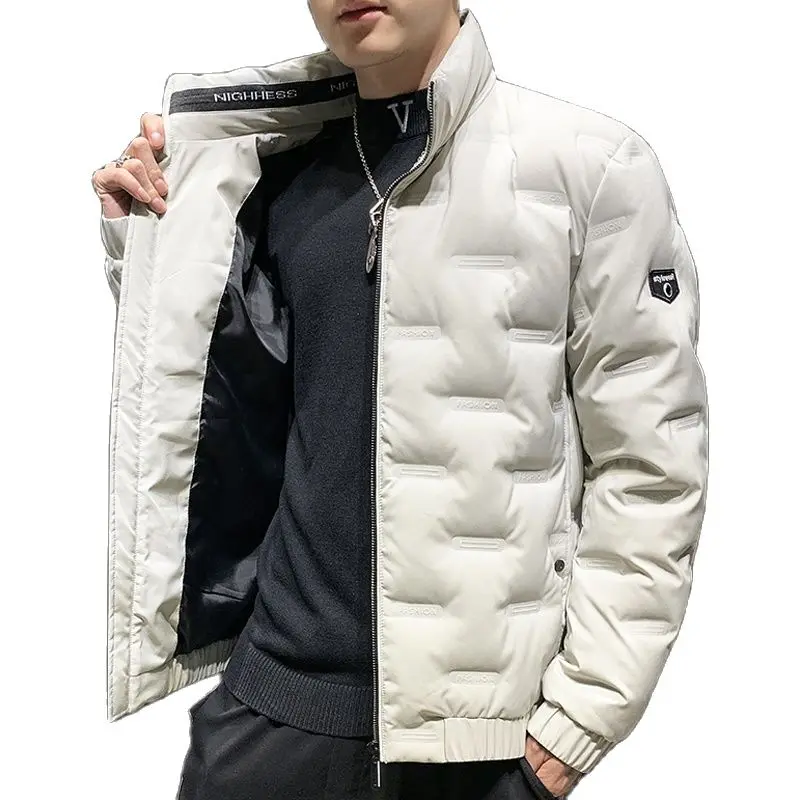 

Plus Size M-8XL Autumn Winter Men's New 80% White Duck Down Jackets Slim Fit Top Warm Coats Outwear Windproof Parkas Coat