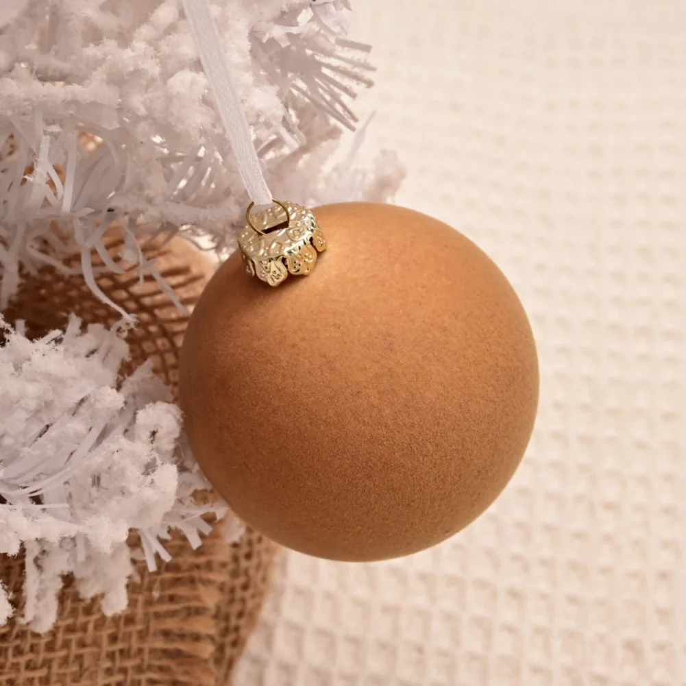 12 шт. бархатные Рождественские шары для украшения ёлки