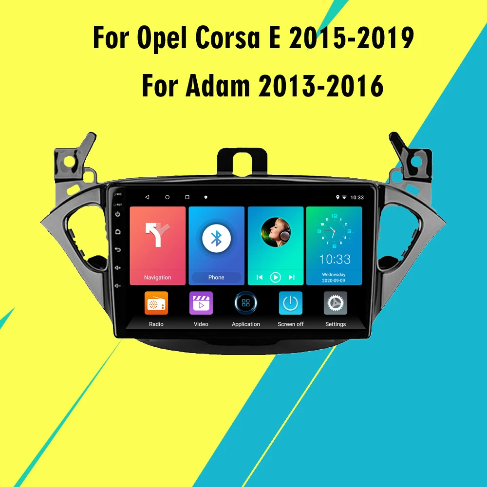 

Автомобильное радио для Opel Corsa E 2015-2019 Adam 2013-2016 Авторадио 4G Carplay 2 Din Android 9 дюймов GPS навигация мультимедийный плеер