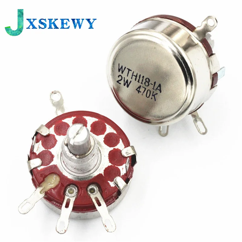 WH118 Single coil Carbon film Potentiometer WTH118-1A 2W 1K 2K2 4K7 10K 220K 470K 330K 1M 100K |