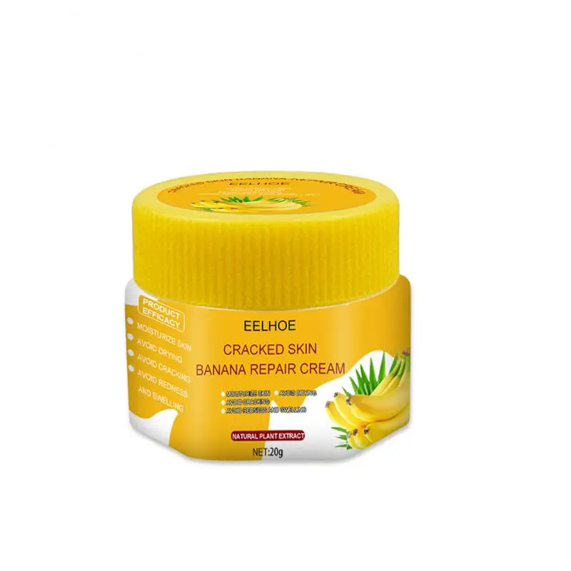 

1PCS 20g Natural Banana Oil Anti-Drying Crack Foot Cream Heel Cracked Repair Cream Removal Dead Skin Hand Foot Therapy Feet Care