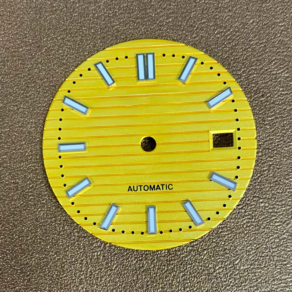 S  Watch Dial Accessories Hands 30.5MM Dial 41mm Case Green Luminous Japanese NH35 NH36 Automatic Movement Watch Accessories