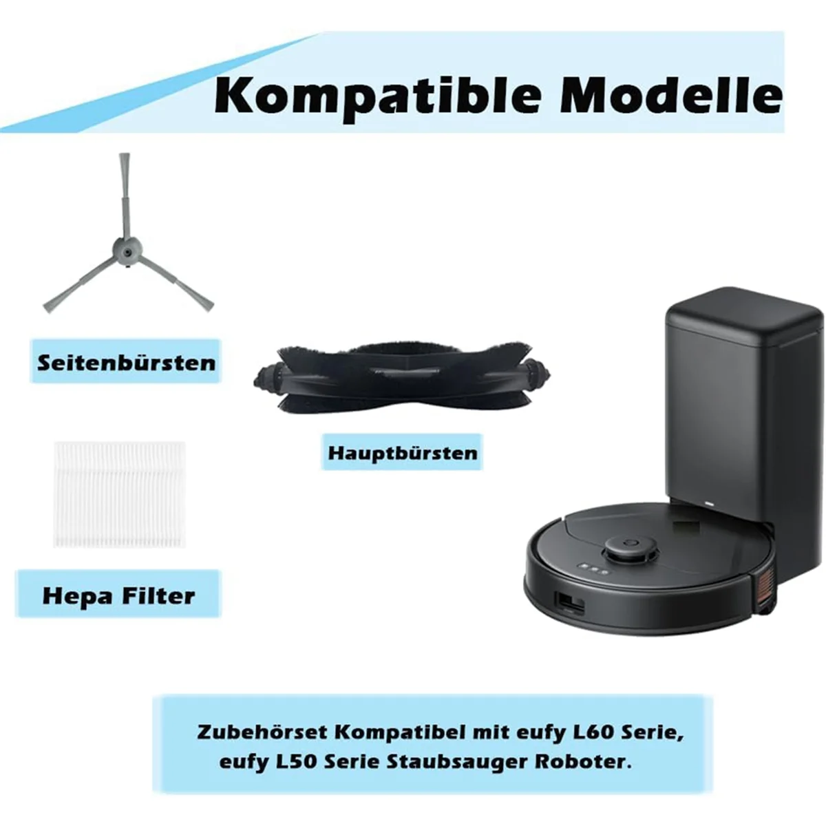 Для робота-пылесоса Eufy L50 L60 Serie основная боковая щетка аксессуары для фильтра Hepa