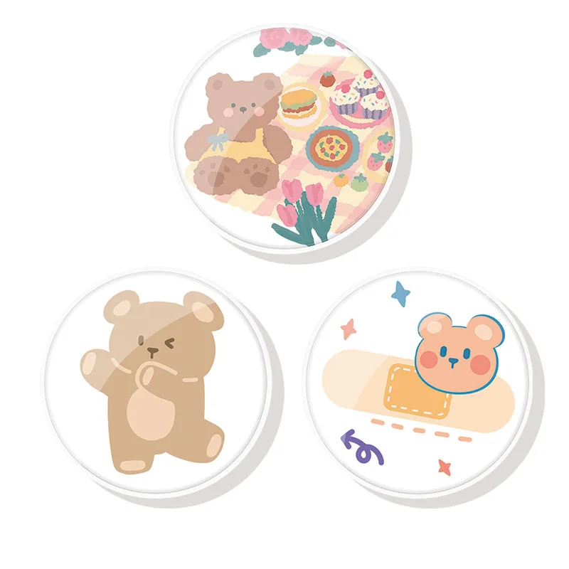 

Happy Little Bear Cartoon Bear Phone Holder Mobile Phone Stand Socket Mobile Phone Accessories Expanding Fold Stand Phone Girp