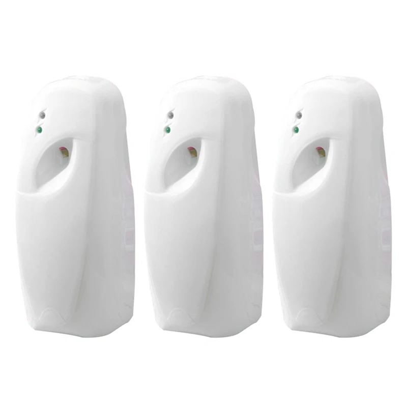 3X Automatic Perfume Dispenser Air Freshener Aerosol Fragrance Spray For 14Cm Height Fragrance Can (Not Including)