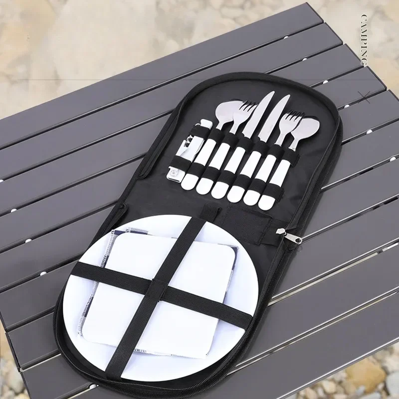 Уличная сумка для посуды хранения кемпинга портативная дорожная барбекю
