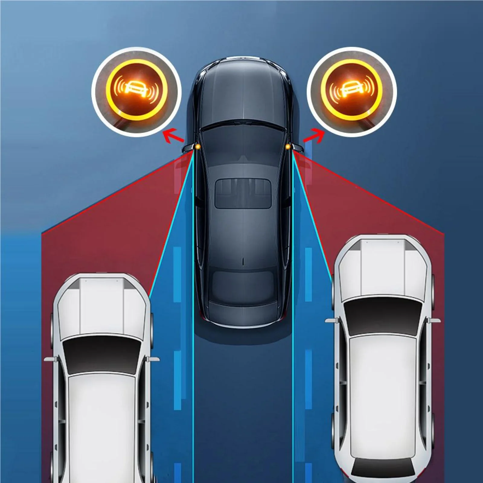 15 м автомобильная система обнаружения слепых зон BSD универсальный 24 ГГц радар