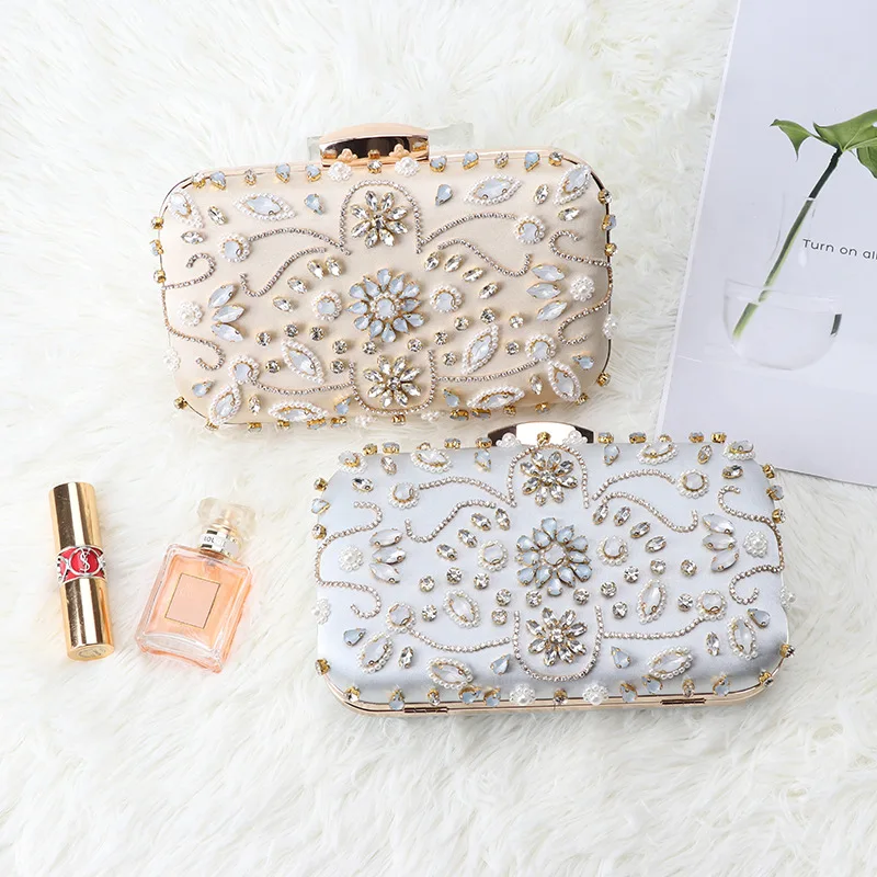 

Wind silk heavy industry модная женская Банкетная сумка с бусинами ручной работы