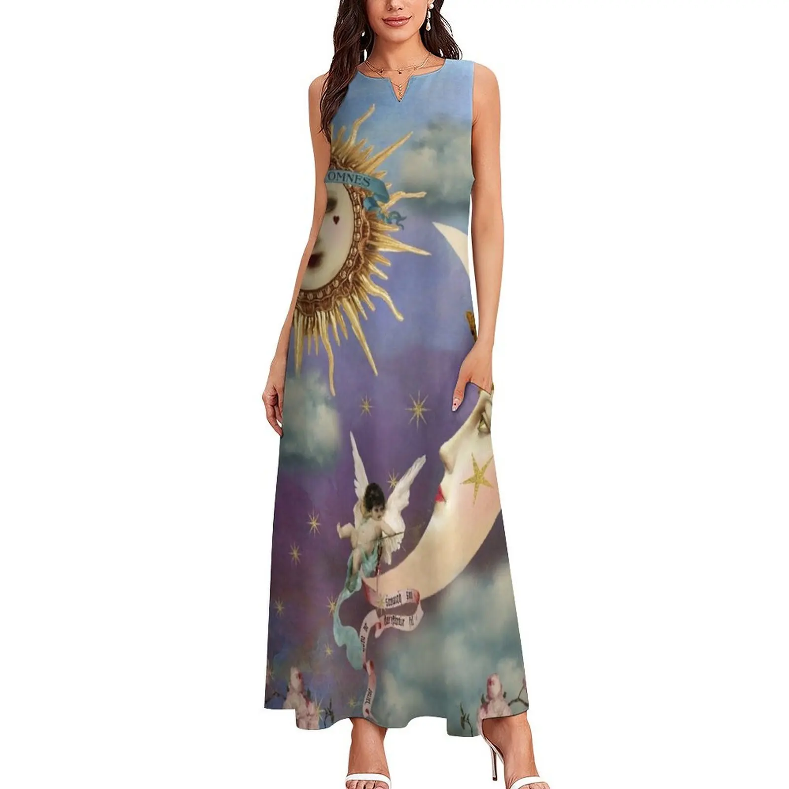 Солнце и Луна - Небесный Ангел Таро Длинное платье платья Платье для выпускного