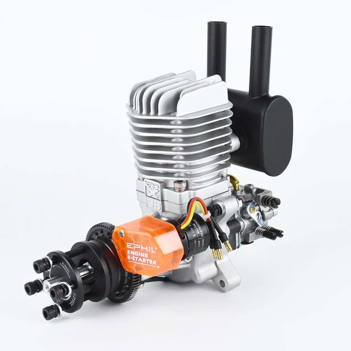 Фото EPHIL Power X-38cc-R Pro Модель самолета Бензиновый двигатель Электрический стартер Одноцилиндровый двухтактный задний ряд №1