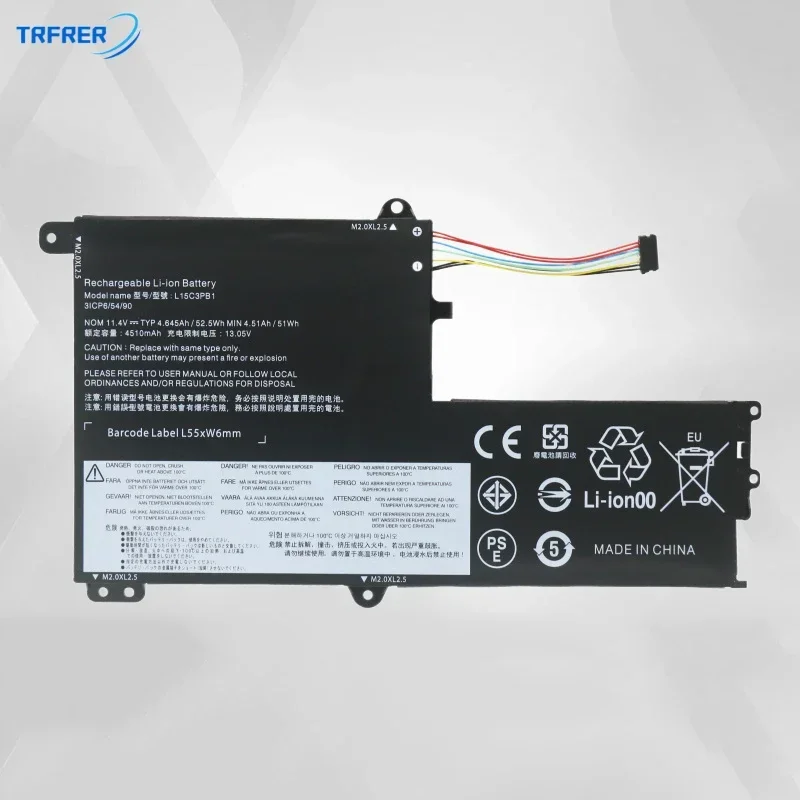 L15c3pb1 аккумулятор для ноутбука Lenovo IdeaPad высокого качества 11 4 В 52 5 Втч l15m3pb0 330s-14ikk