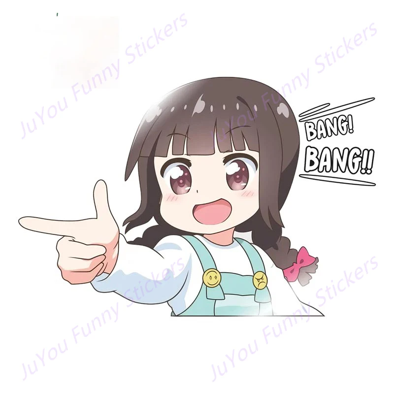 

JuYou Funny Stickers Exterior Accessories for Collections Car Stickers Anime Decals Simple Windows Laptop Decor Car Goods