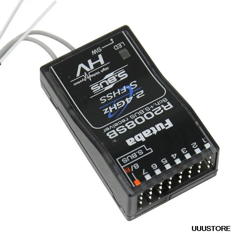 Futaba R2008SB 2.4ghz FHSS 8 Channel S-FHSS Receiver For 18MZ 18SZ 3PL T8J T10J T14SG T6K Radio Remote Control aircraft models - купить по