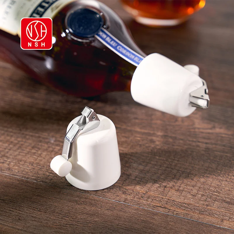 

Echo Round Press Vacuum Red Wine Bottle Clothes Stopper Beer Champagne Sealing Cap Household Merchandises Bouteille Noel