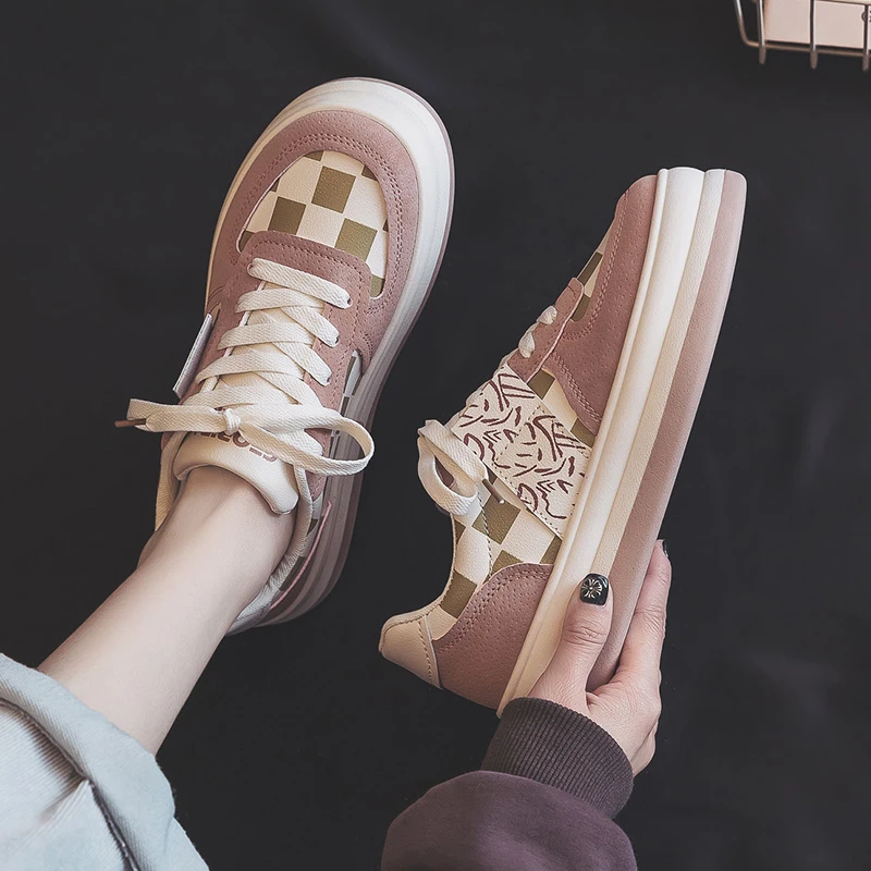 

Women's Sneakers 2022 New Fashion All-match Student Casual Flat Shoes Thick-soled Low-top Sneakers Small White Shoes Women