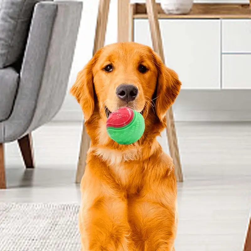

Interactive Dog Balls Squeaky Dog Toys Teeth Cleaning Puppy Chew Toys Training Ball For Aggressive Chewers Pet Accessories