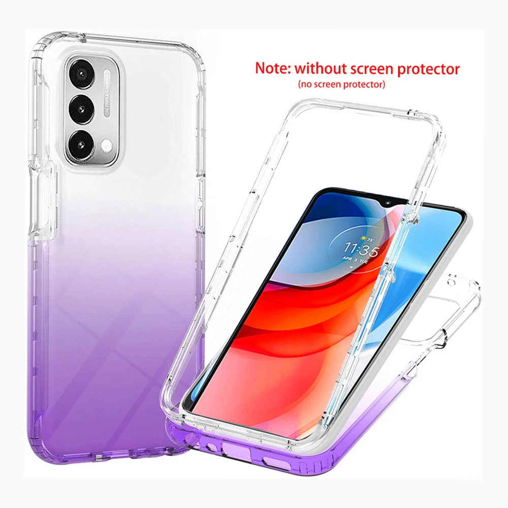 

OPPO A94 Case 2 IN 1 Clear Phone Case For OPPO A74 5G A72 A52 A12 A93 A53 A16 A15 A15S Realme C21Y Reno 5 Lite OPPO A54 Cover