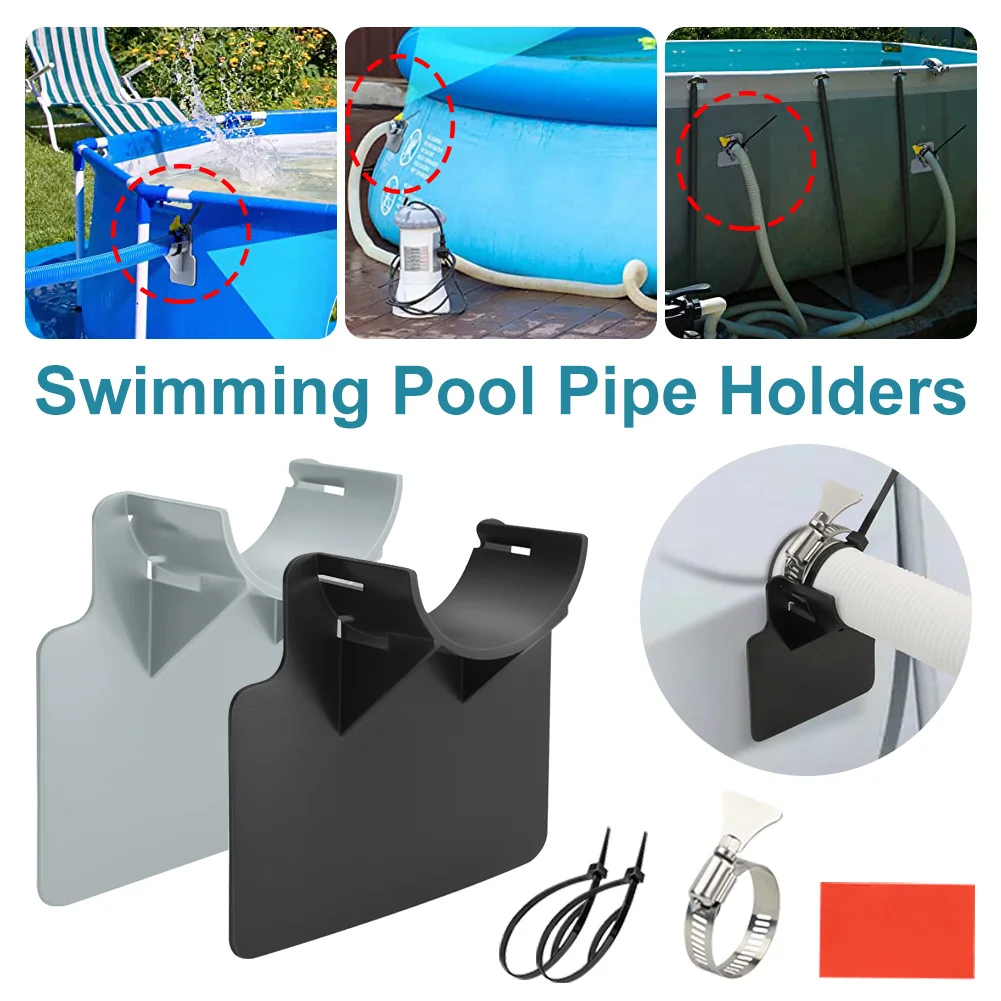 

Swimming Pool Pipe Holder Pool Above Ground Hose Bracket With Cable Tie Hose Clamps Pool For Preventing Pipes Sagging Pool Tool