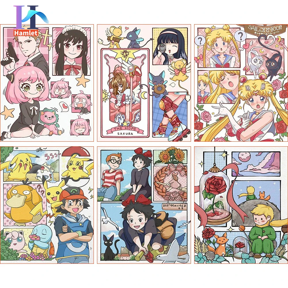 

Hamlet【20*30cm/40*50cm No frame】DIY paint by numbers acrylic paint kids anime Cartoon handicraft painting Classic Animation
