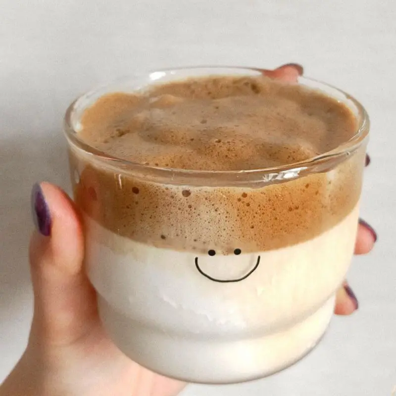 

300ml Love/Smiley Wall Glass Cup Milk Coffee Heart Cups Heat Resistant Healthy Drink Mug Tea Mugs Transparent Drinkware Mug New