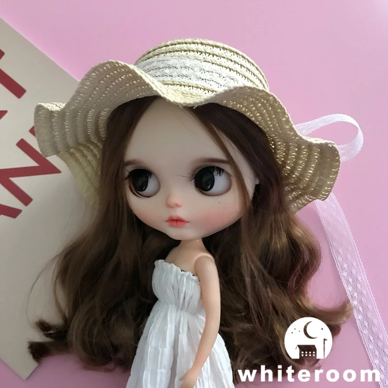 

Blyth Doll Dress Bjd Casual OB22 OB24 Clothes Accessory Fashion Plaid Strap Suit T-shirt for Blyth Azone FR 1/6 Doll Clothes