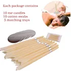 Ушные Свечи, натуральный пчелиный воск для удаления ушной раковины, прополиса, Индианы, расслабление, ароматизатор, 1 комплект