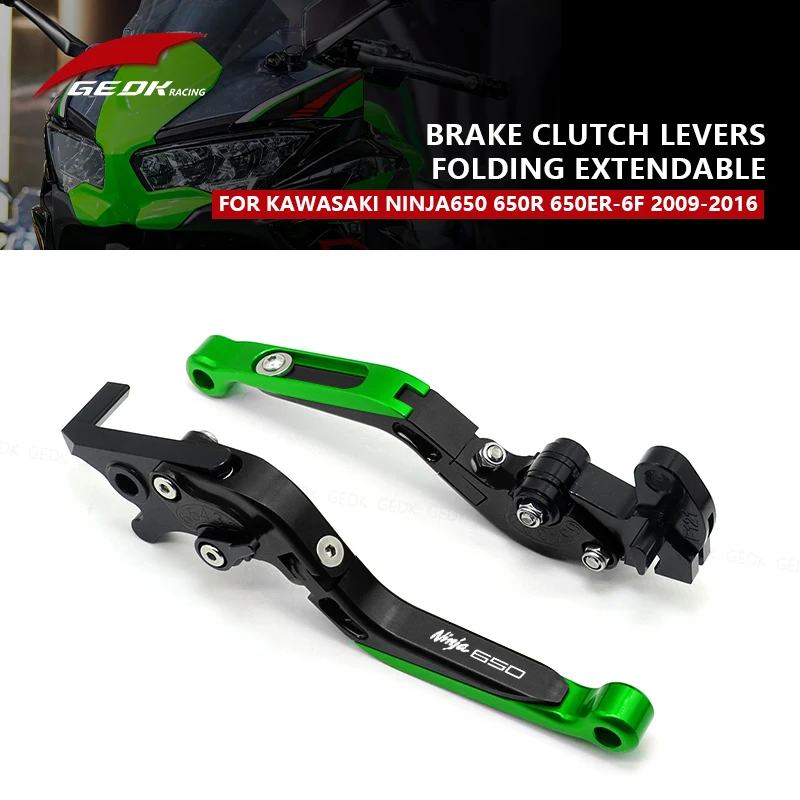 

Motorcycle Brake Handle Clutch Lever For Kawasaki Ninja 650 650R ER-6F 2009-2016 CNC Aluminum Adjustable Fold Extendable Parts