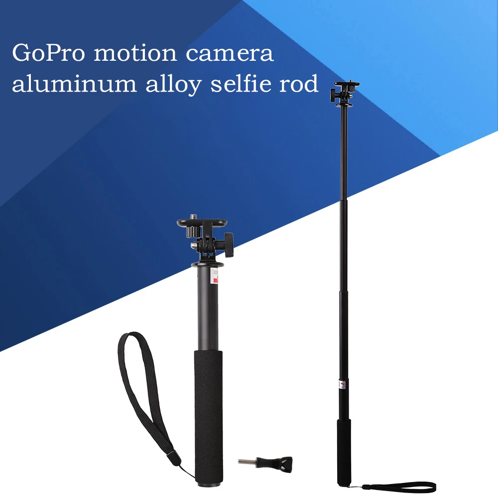 

Водонепроницаемая селфи-палка монопод из алюминиевого сплава для камеры Gopro селфи ручная Выдвижная подставка с ремнем для GoPro Hero Xiaoyi
