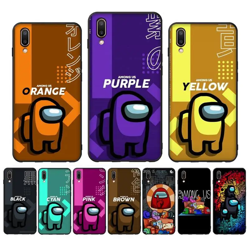 

Cartoon A-Amongs Us Phone Case Case For Oppo Reno Realme C3 6Pro Cover For vivo Y91C Y17 Y19