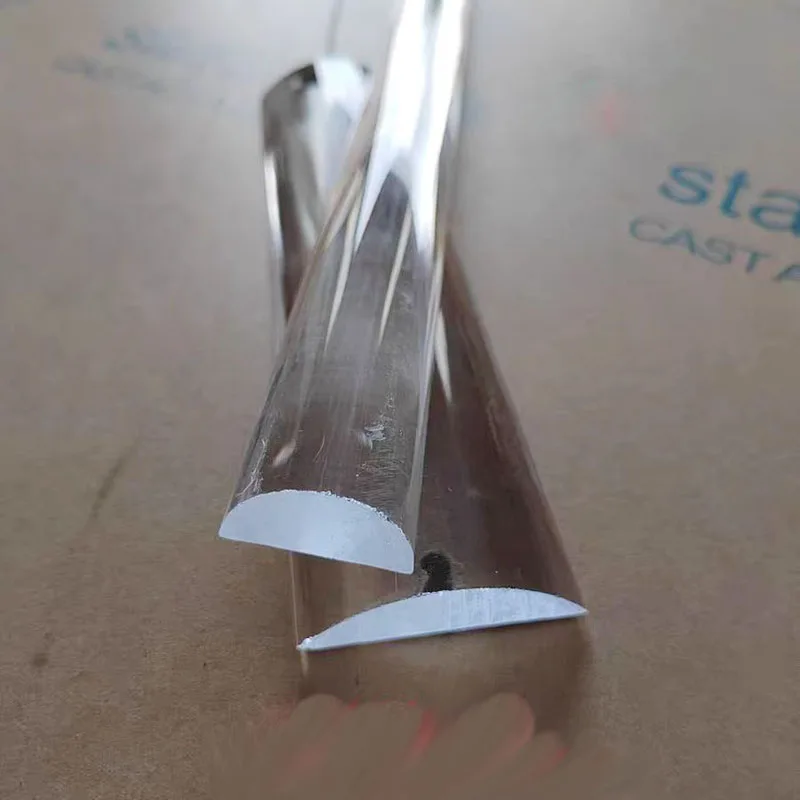 Новый полукруглый акриловый твердый стержень D-типа высокопрозрачный из ПММА