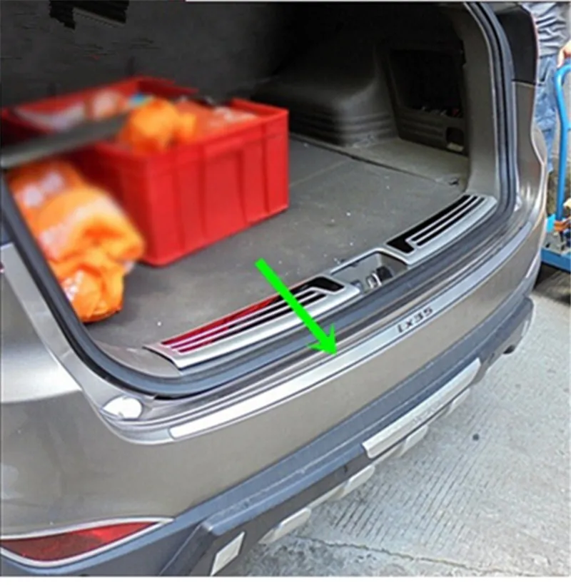 

Защитная накладка на задний багажник, Накладка на порог, порог задней двери для Hyundai ix35 2013-2018, автостайлинг