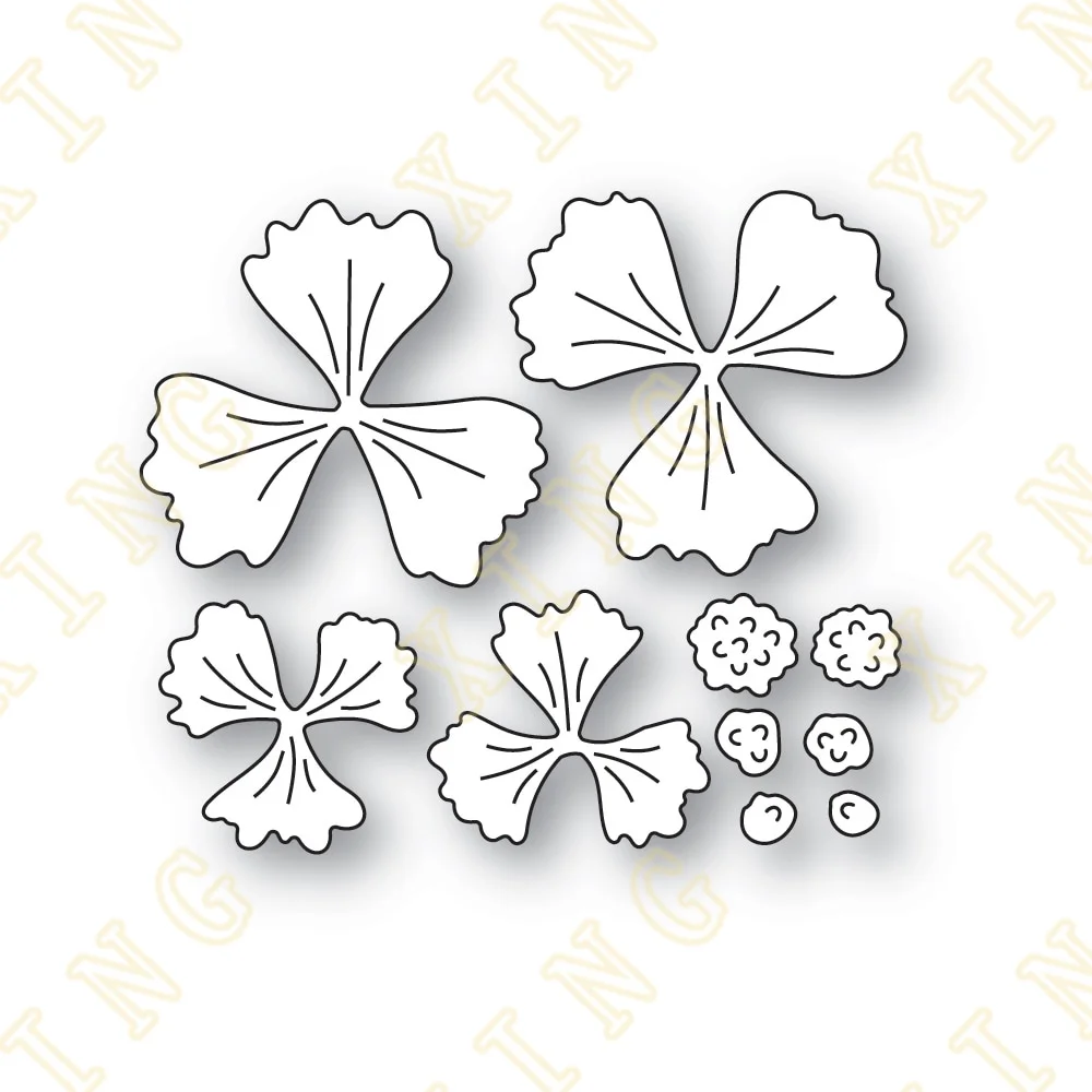 

Little Posie Layered Flowers Metal Craft Cutting Dies Diy Scrapbook Paper Diary Decoration Card Handmade Embossing New Product