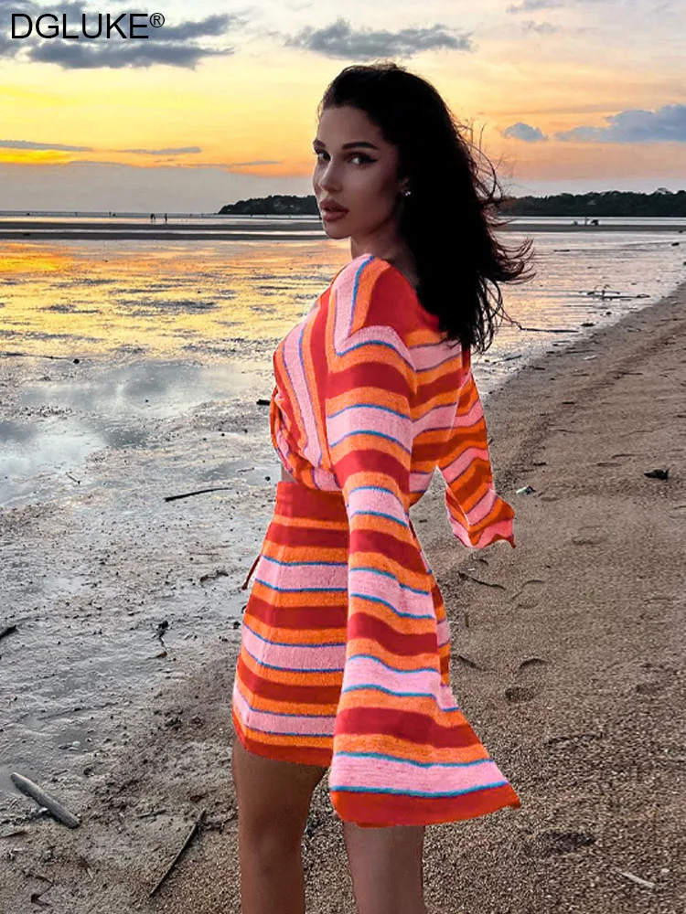 Модный комплект из 2 предметов юбка и топ стандартной длины привлекательная