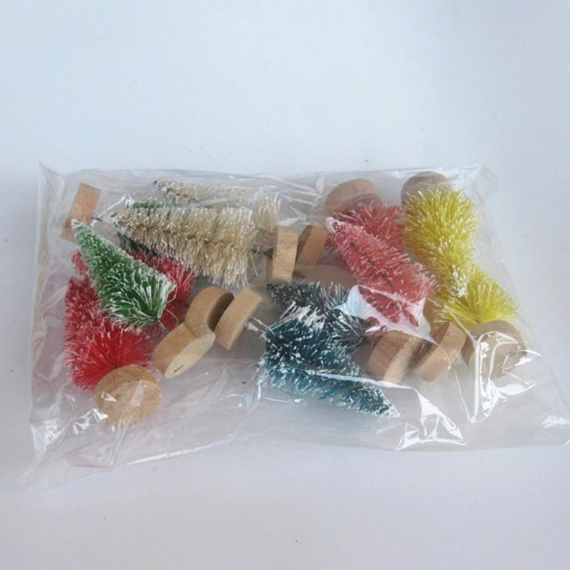 

Мини-елочки из сизаля, набор из 12 штук