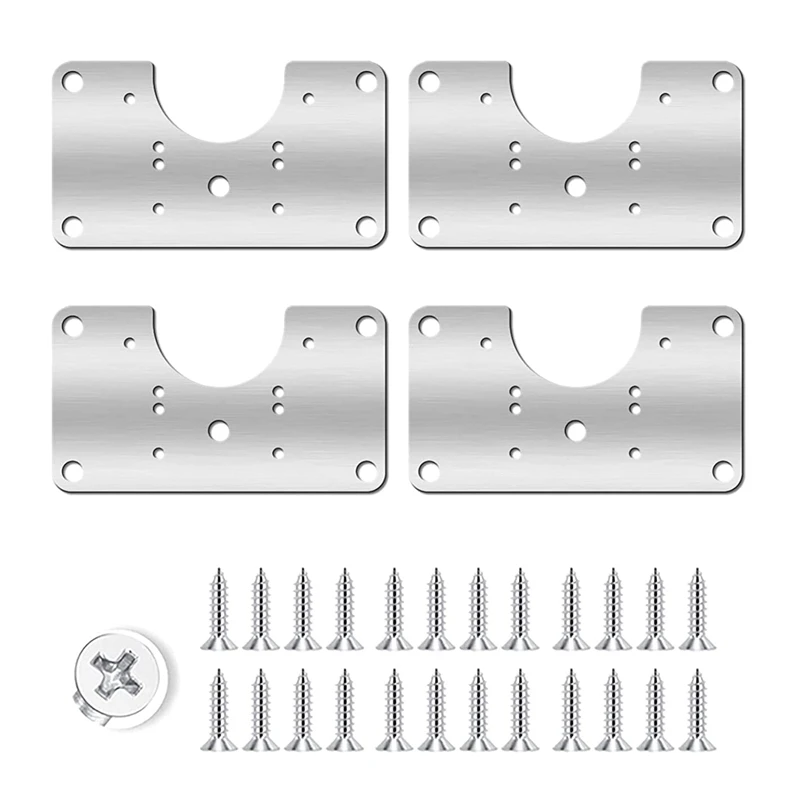 Акция! 4 шт. пластина для ремонта петель шкафа из нержавеющей стали |