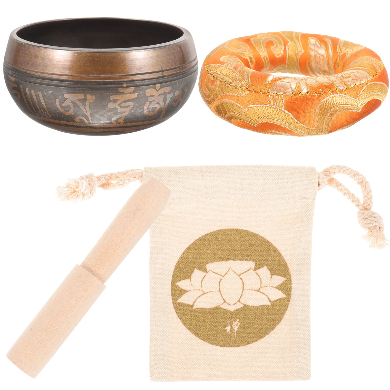 

Набор тибетских поющих мисок, 1 комплект, звуковая чаша для медитации с сумкой для хранения молотков и прокладкой Поющая чаша для медитаций Fengshui