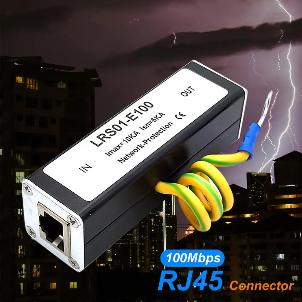 

Network RJ45 monitoring equipment camera protector surge protector Protection device Arrester Mar09 21 Dropship