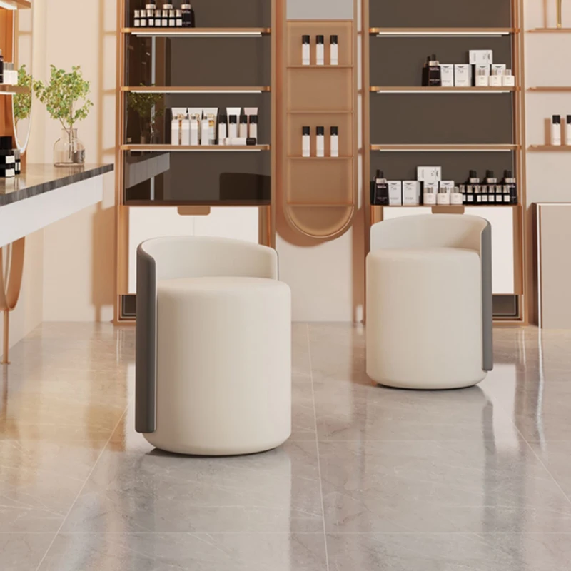 

European Makeup Stool Portable Black Unique Space Saving Stools Living Room Leather Sillas Para Sala De Estar Home Furniture