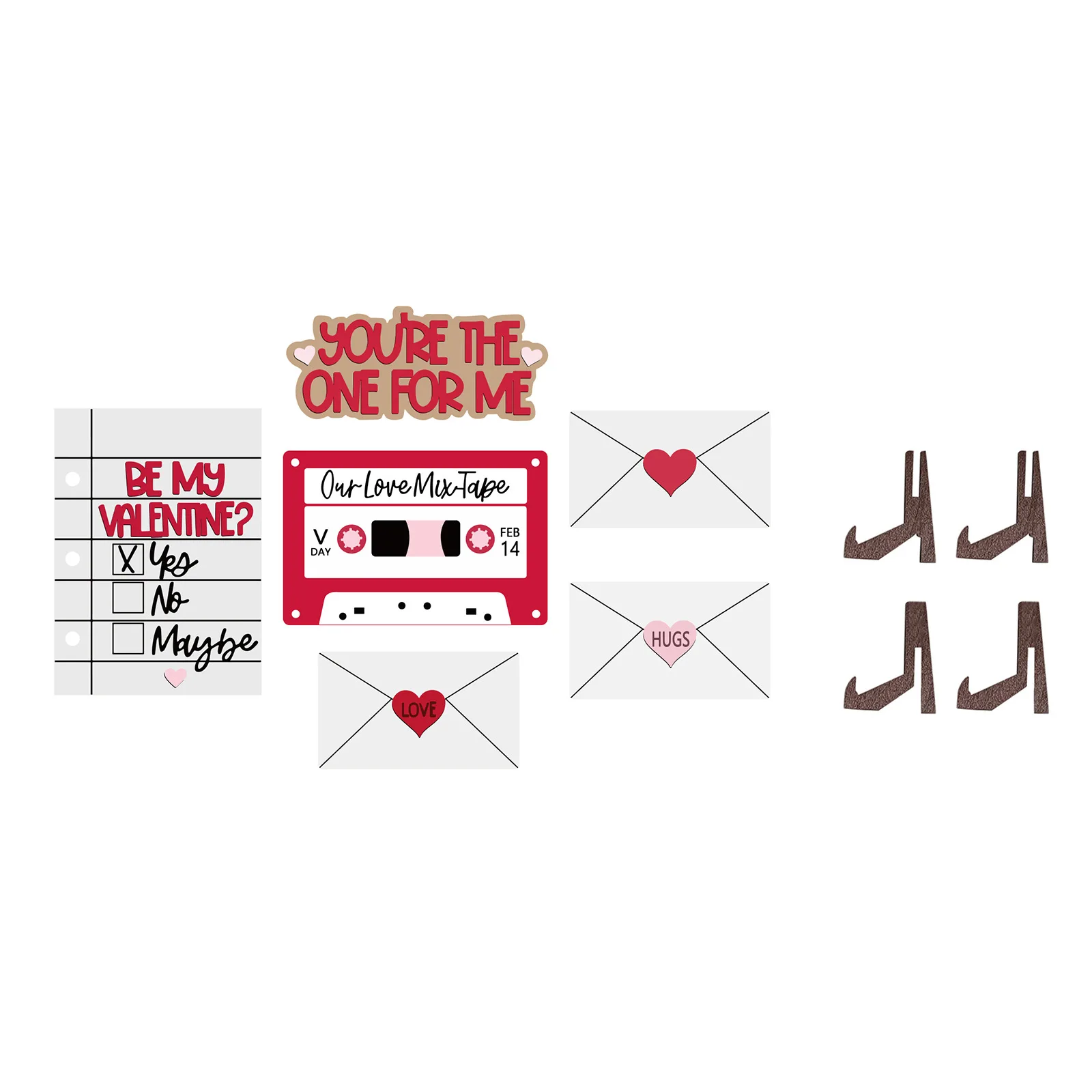 

Набор искусственных элементов в несколько рядов на День святого Валентина, прочный и долгое время использования, декор для праздничной вечеринки, украшение gass