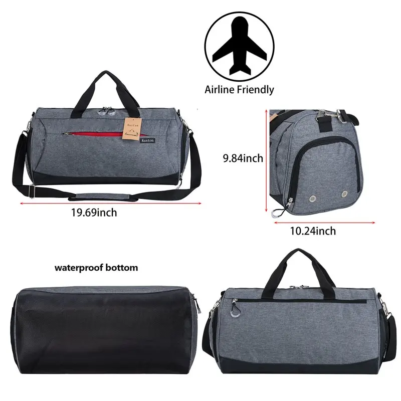 Sports Gym Bag with Shoes Compartment Travel Duffel Bag for Men and Women…
