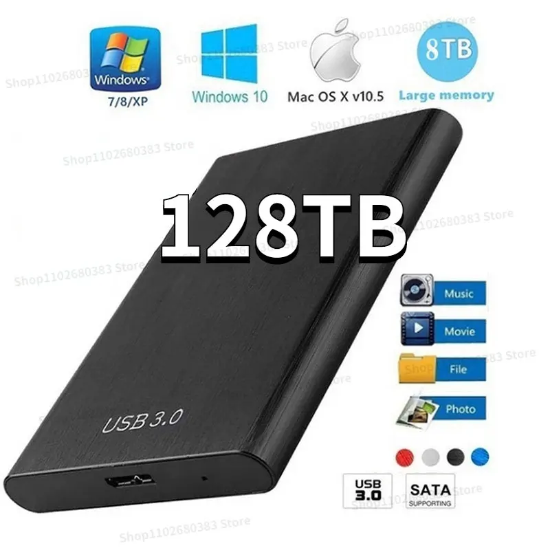 

Портативный высокоскоростной внешний SSD-накопитель объемом 4 ТБ, USB 3,0, 8 ТБ, 16 Тб, 3 Мб, 128 ТБ, оригинальный мобильный SSD-накопитель для ноутбука