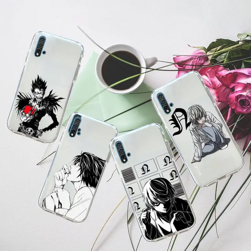 

Death Note Ryuk Japanese Anime Phone Case Transparent for Huawei honor P mate Y 20 30 40 10 8 5 6 7 9 i x c pro lite prime smart