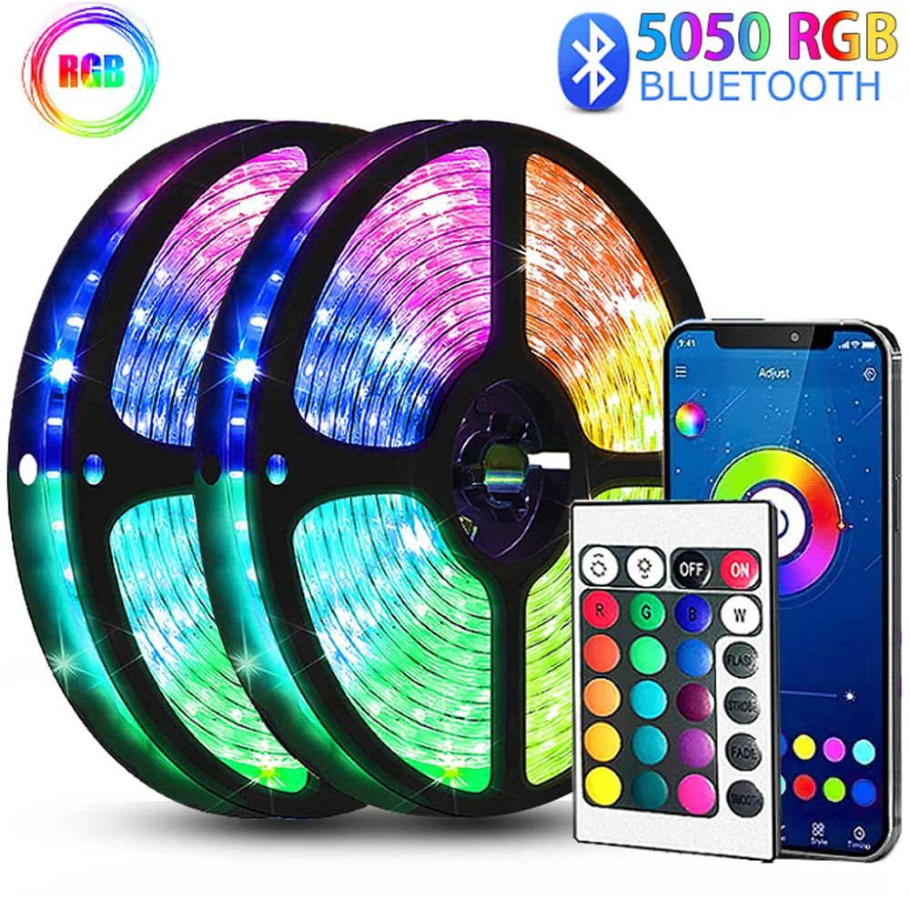 

Светодиодная лента, яркая USB-полоса, Bluetooth, 5 В